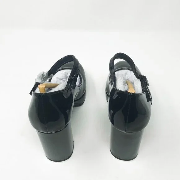 NEW IN BOX Steve Madden MARY JANE SHOE Tiara Heel Black Patent * VARIOUS SIZES - Picture 3 of 11